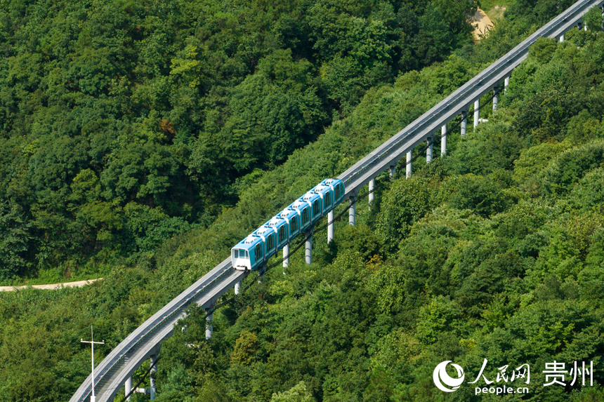 野玉海單軌小火車項目。人民網記者 涂敏攝
