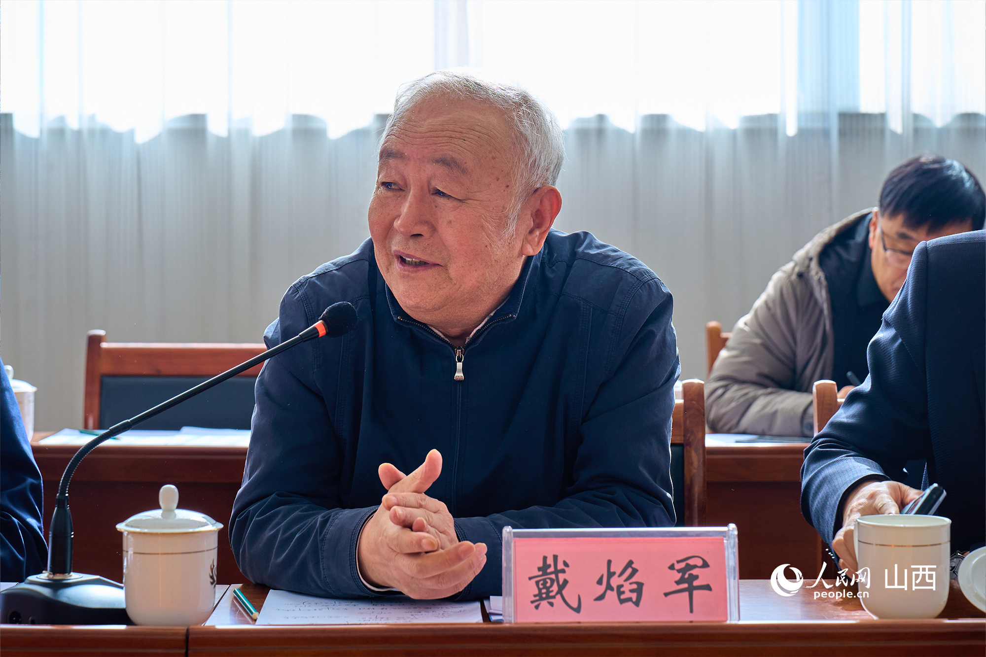 中央黨校(國(guó)家行政學(xué)院)黨建教研部原副主任、教授戴焰軍。人民網(wǎng) 張超寧攝